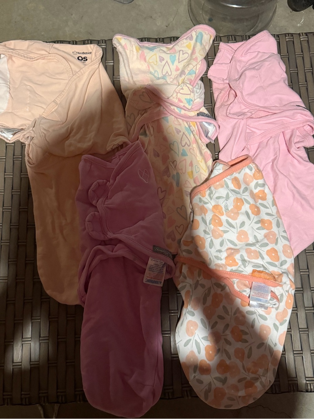 Swaddles (keababies and swaddleme) 0-3 (6 pieces)